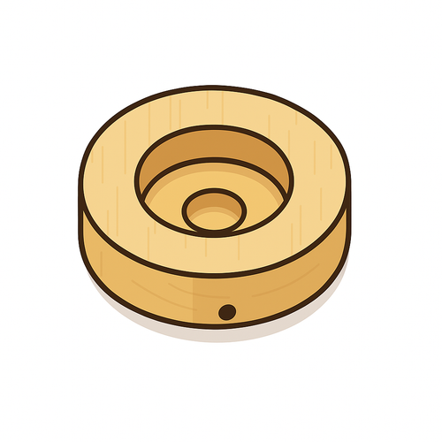 Base de Madera + Luces LED