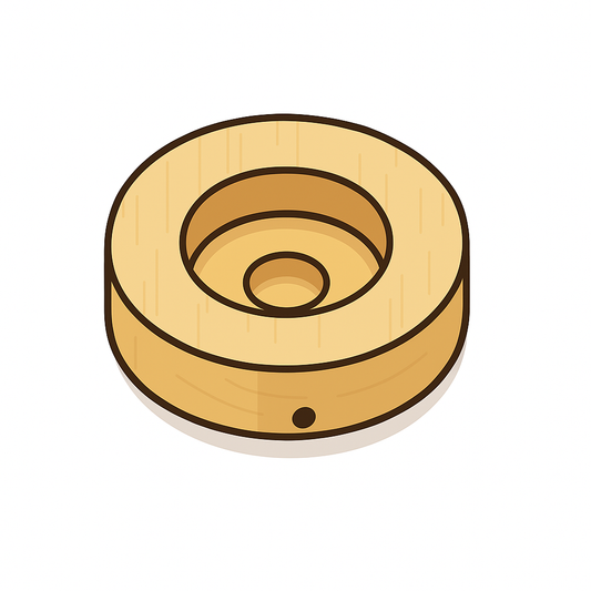 Base de Madera + Luces LED